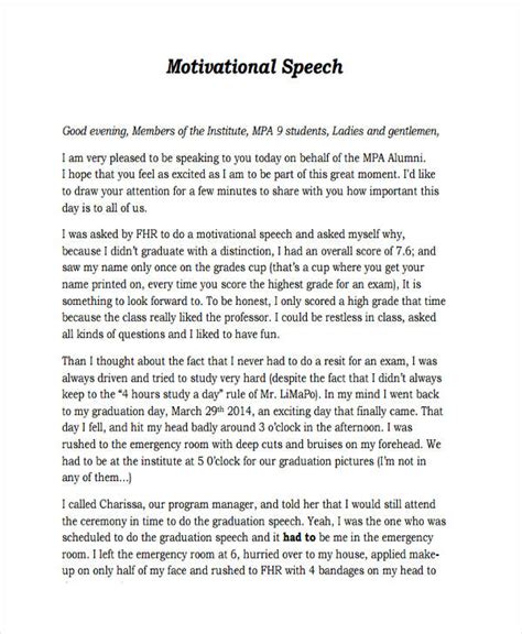 7+ Motivational Speech Examples & Samples   PDF, DOC
