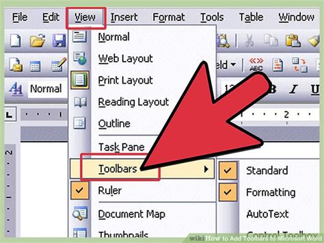 7 Ways to Add Toolbars to Microsoft Word   wikiHow