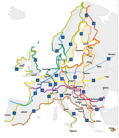 70.000 kilómetros de carril bici en Europa