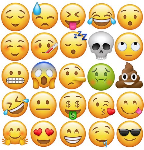 70 Emojis de iPhone  iOS 10  .PNG en Alta Resolución ...