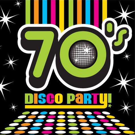 70s disco party napkins 16s   Non Stop Party Shop