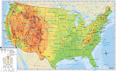 8 Best Images of Printable Physical Map Of Us   Us ...