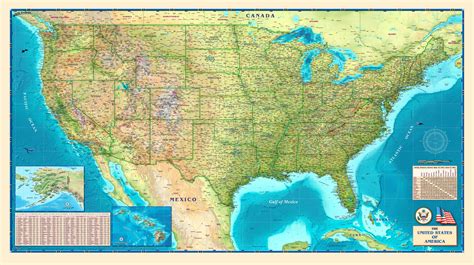 8 Best Images of Printable Physical Map Of Us   Us ...