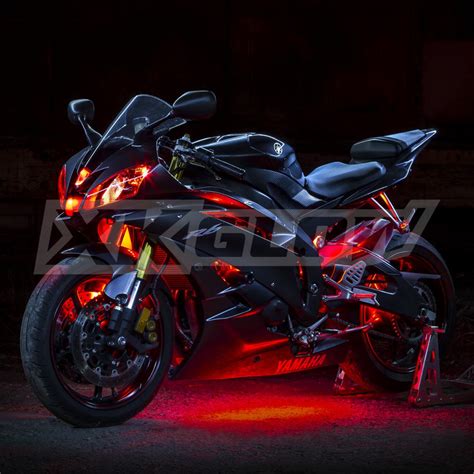 8 COMPACT PODS 2 STRIP LED Custom Motorcycle LED Neon ...