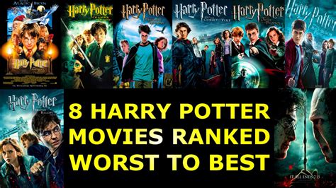 8 Harry Potter Movies Ranked Worst to Best   Ranked #18 ...
