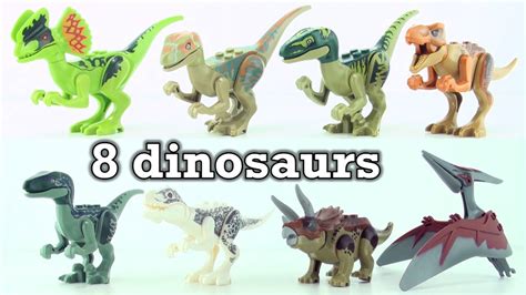 8 lego dinosaurs from Jurassic world   Tyrannosaurus ...