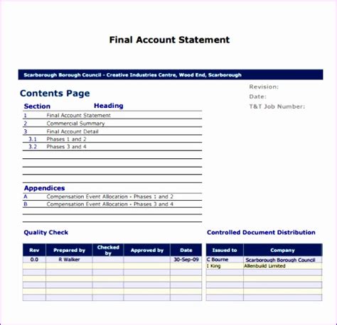 8 Statement Of Account Template   ExcelTemplates ...