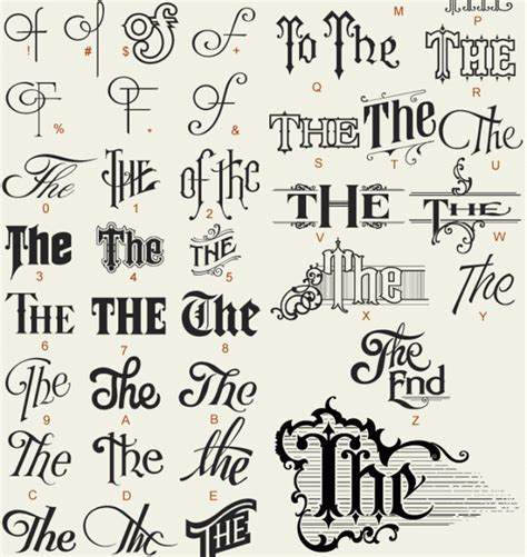 8 the typography font letterheadsfonts the end vintage ...
