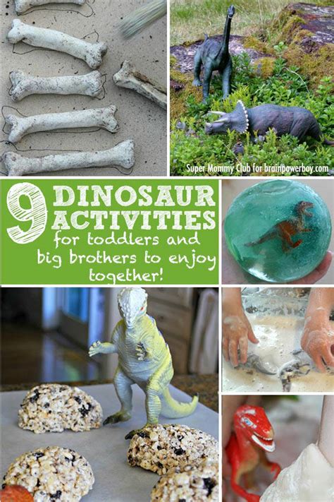 9 Dinosaur Activities for Toddlers and Their Big Brothers