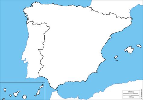 9 plantillas del mapa de España