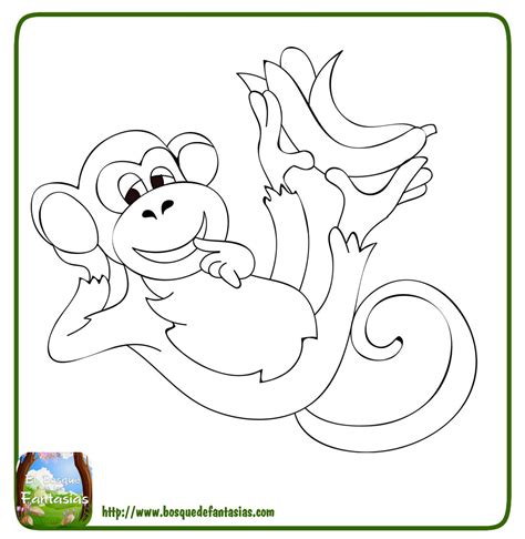 99 DIBUJOS DE MONOS ® Graciosos monos para colorear infantiles