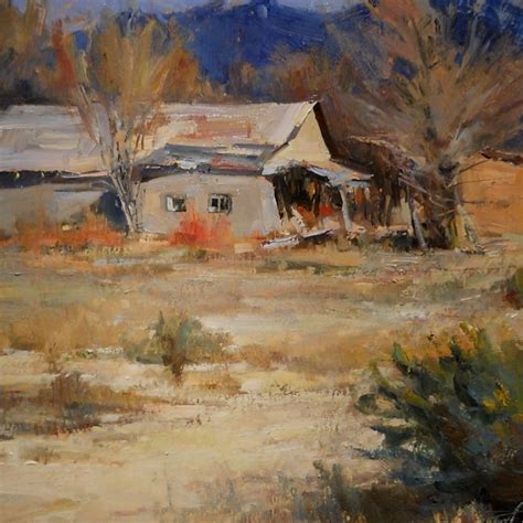 A painting by Richard Alan Nichols of Taos, New Mexico ...