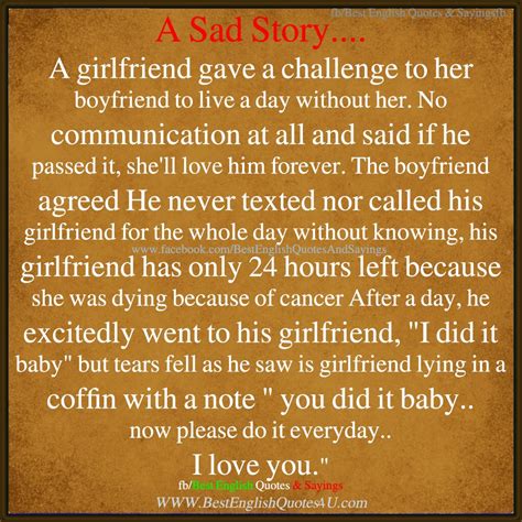 A Sad Story.... | Best English Quotes & Sayings
