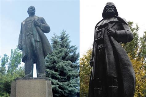 A Vladimir Lenin statue has been transformed into Darth ...
