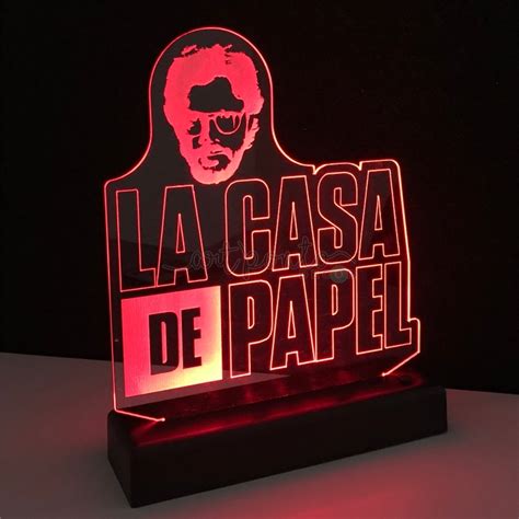 Abajur Luminária | Série La Casa de Papel LED | Art Ponto ...
