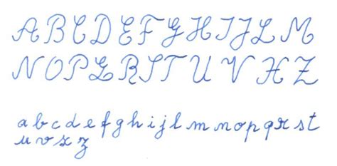 Abecedario letra manuscrita   Imagui