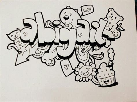 Abigail #doodle #doodling #cute #abigail #wellintencion # ...