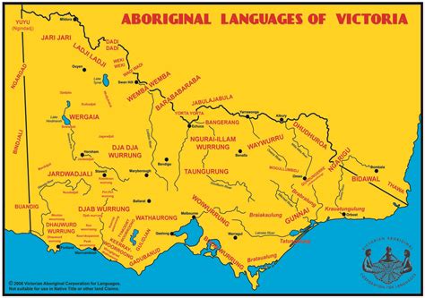 Above shows a map of Aboriginal languages of Victoria. In ...