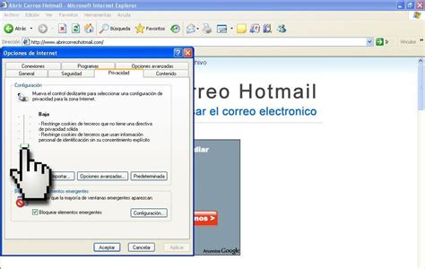 Abrir Correo Hotmail Configurando el Nivel de Seguridad de ...