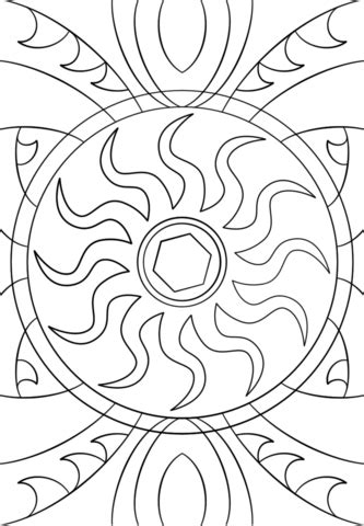 Abstract Pattern coloring page | Free Printable Coloring Pages
