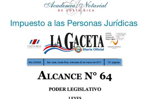 Academia Notarial de Costa Rica Ley de Impuesto a las ...