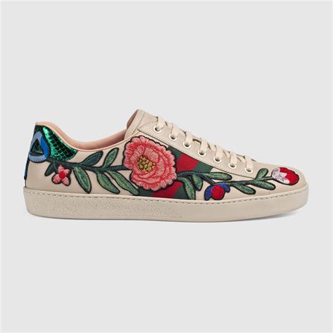 Ace embroidered low top sneaker   Gucci Men s Sneakers ...