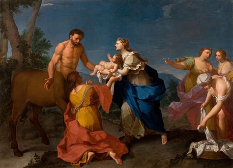 Achilles Assigned To The Centaur Chiron Painting by ...