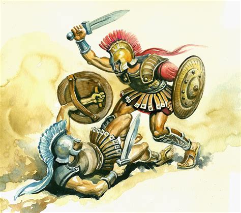 Achilles fights with Hector by jacktzekov.deviantart.com ...