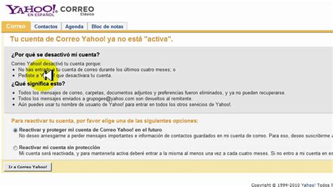 Activar   Cancelar Cuentas En Yahoo   YouTube