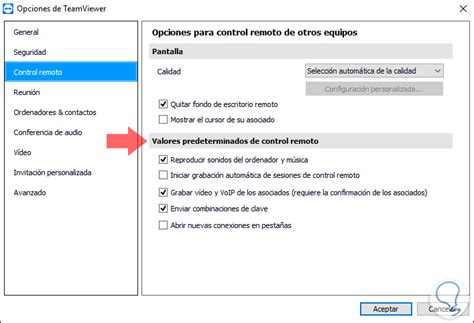 Activar o quitar sonido TeamViewer Windows 10   Solvetic