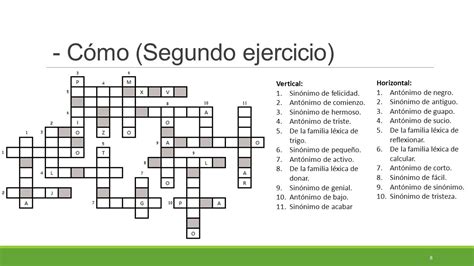 ACTIVIDAD DE VOCABULARIO: SINÓNIMOS, ANTÓNIMOS Y FAMILIAS ...