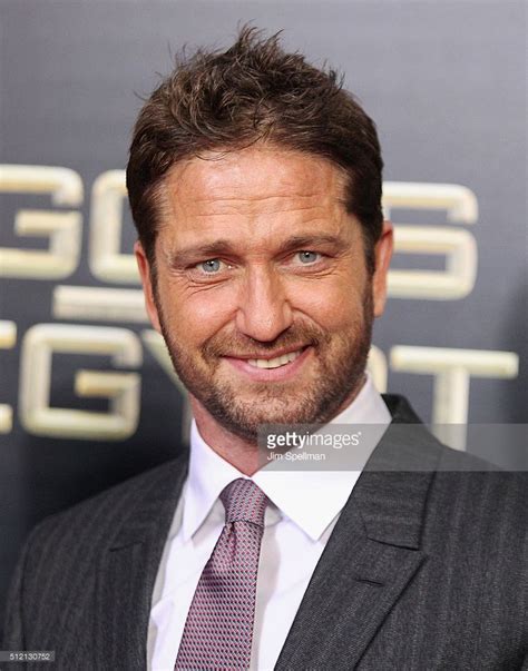 Actor Gerard Butler attends the  Gods Of Egypt  New York ...