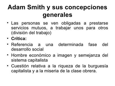 Adam Smith La Escuela Clasica