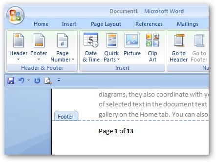 Add Page Numbers to Documents in Word 2007 & 2010