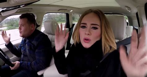 Adele and James Corden Say Hello From His Car   The News Wheel