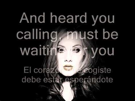 Adele Set fire to the rain en ingles y español   YouTube ...
