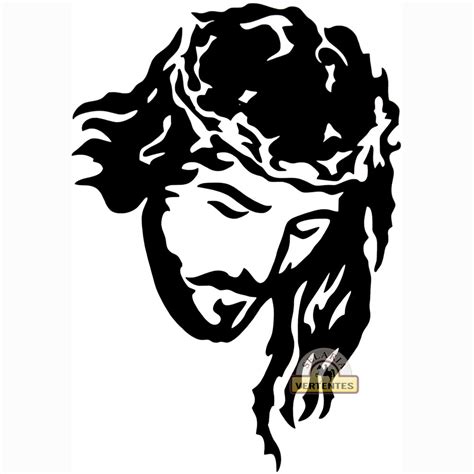 Adesivo Face de Jesus Cristo SV2024   Selaria Vertentes