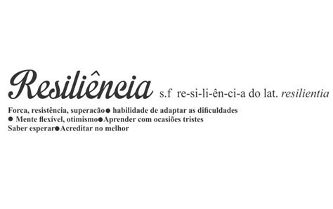 Adesivo Frase Significado Resiliência | GAUDESIVOS | Elo7