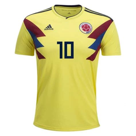 adidas Colombia James #10 World Cup 2018 Soccer Jersey ...