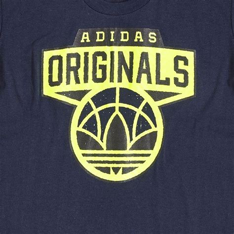 Adidas Originals Men Tee T Shirt Adidas Logo in Black Blue ...