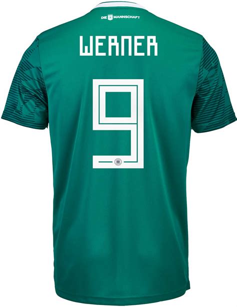 adidas Timo Werner Germany Away Authentic Jersey 2018 19 ...