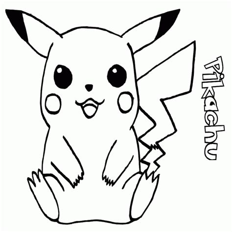 Adorable Dibujos Para Colorear De Pokemon Pikachu