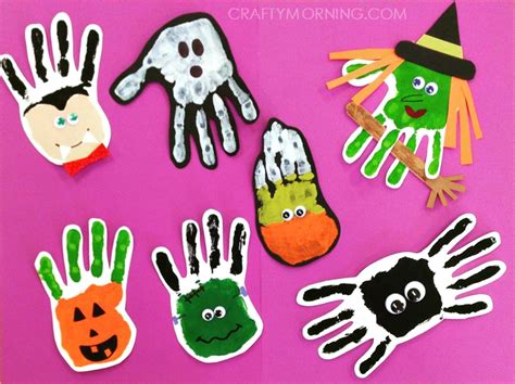 Adorable Handprint/Footprint Halloween Crafts   Crafty Morning