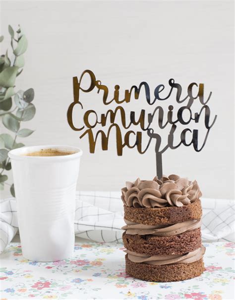 ADORNOS TARTAS CAKE TOPPERS PRIMERA COMUNION PERSONALIZADO