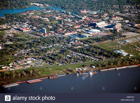 Aerial of Louisiana State University, Baton Rouge ...