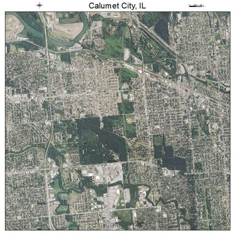 Aerial Photography Map of Calumet City, IL Illinois