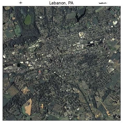 Aerial Photography Map of Lebanon, PA Pennsylvania