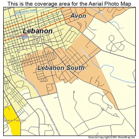 Aerial Photography Map of Lebanon South, PA Pennsylvania