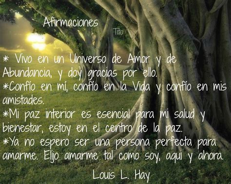 Afirmaciones, por Louis L. Hay. | Desarrollo humano ...