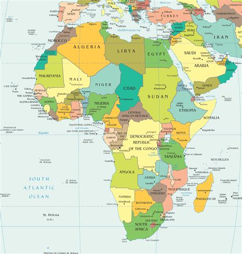 African Country Capitals Map Quiz